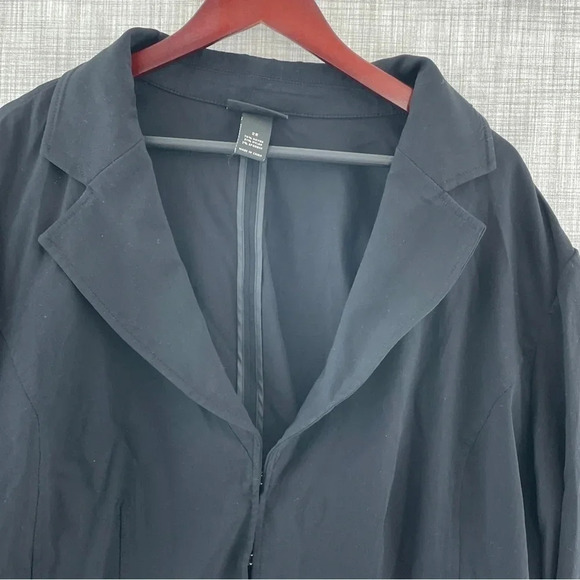 Lane Bryant Women's Blazer Jacket Black size 28 8575/b - Picture 2 of 8
